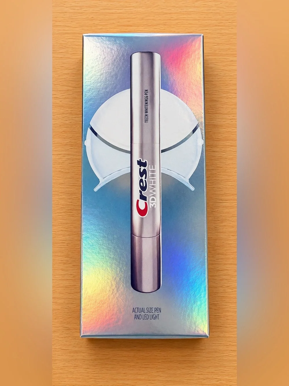 NWT Crest 3D White Easy-to-Use Teeth Whitening Pen + LED Light Kit | New Sealed